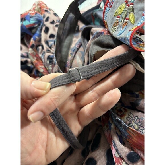 NWT Johnny Was Biya Ontar Beesley Maxi Dress Leopard Print Floral Brown Large - Picture 8 of 16